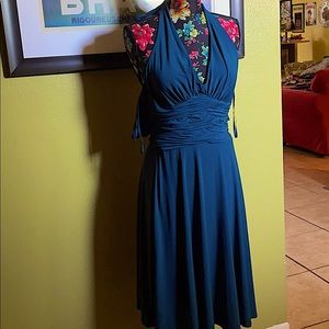 Jones New York teal cocktail dress 4